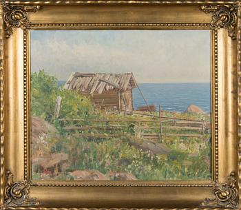 Woldemar Toppelius, Mökki rannalla.