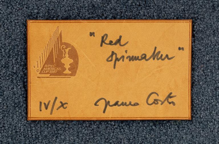 Franco Costa, 'Red Spinacher', Kasthall, signed Franco Costa and  numbered IV/X.