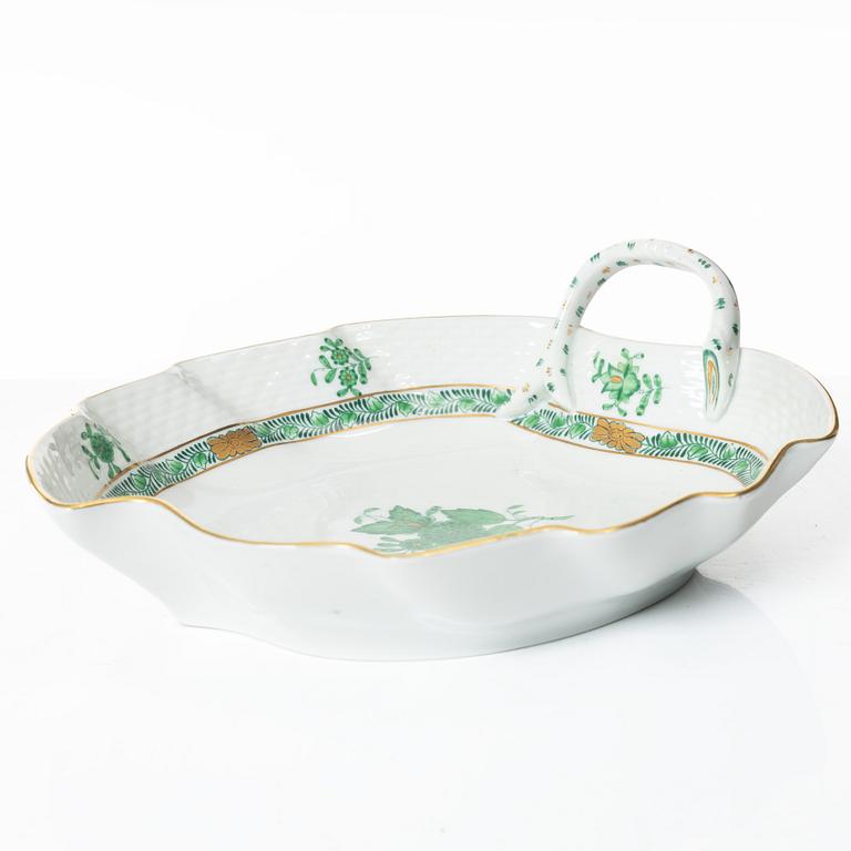 A 42-piece 'Chinese Bouquet' porcelain service and six 'Waldstein rose' coffee cups with saucers, Herend, Hungary.