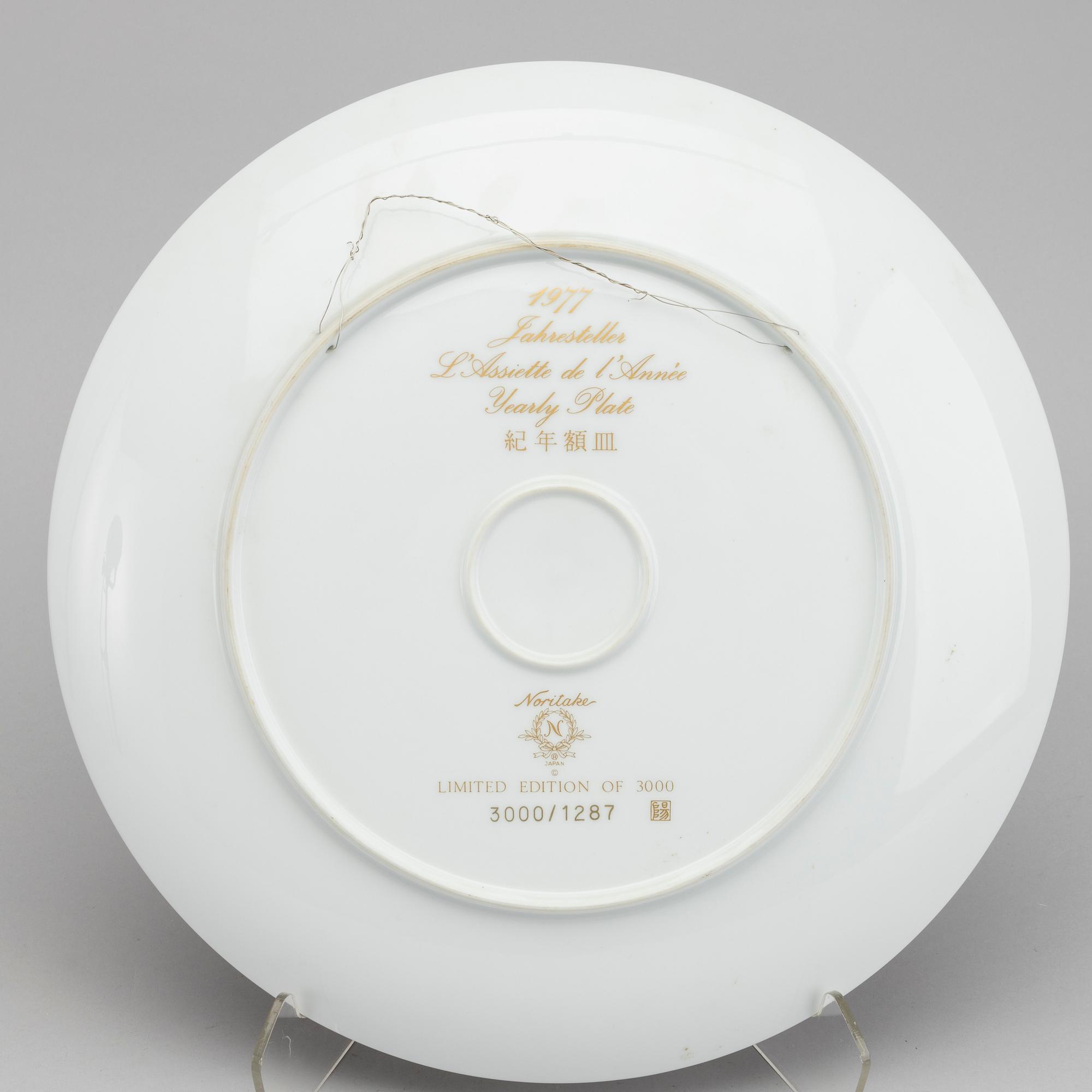 ÅRSTALLRIKAR, 4 st, porslin Noritake Japan.