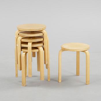 PALLAR, 6 st, "modell 60", Alvar Aalto, 1900-tal.