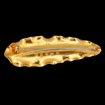 BROSCH, Wiwen Nilsson, 18 k, Lund, 1952. Vikt 12 g.