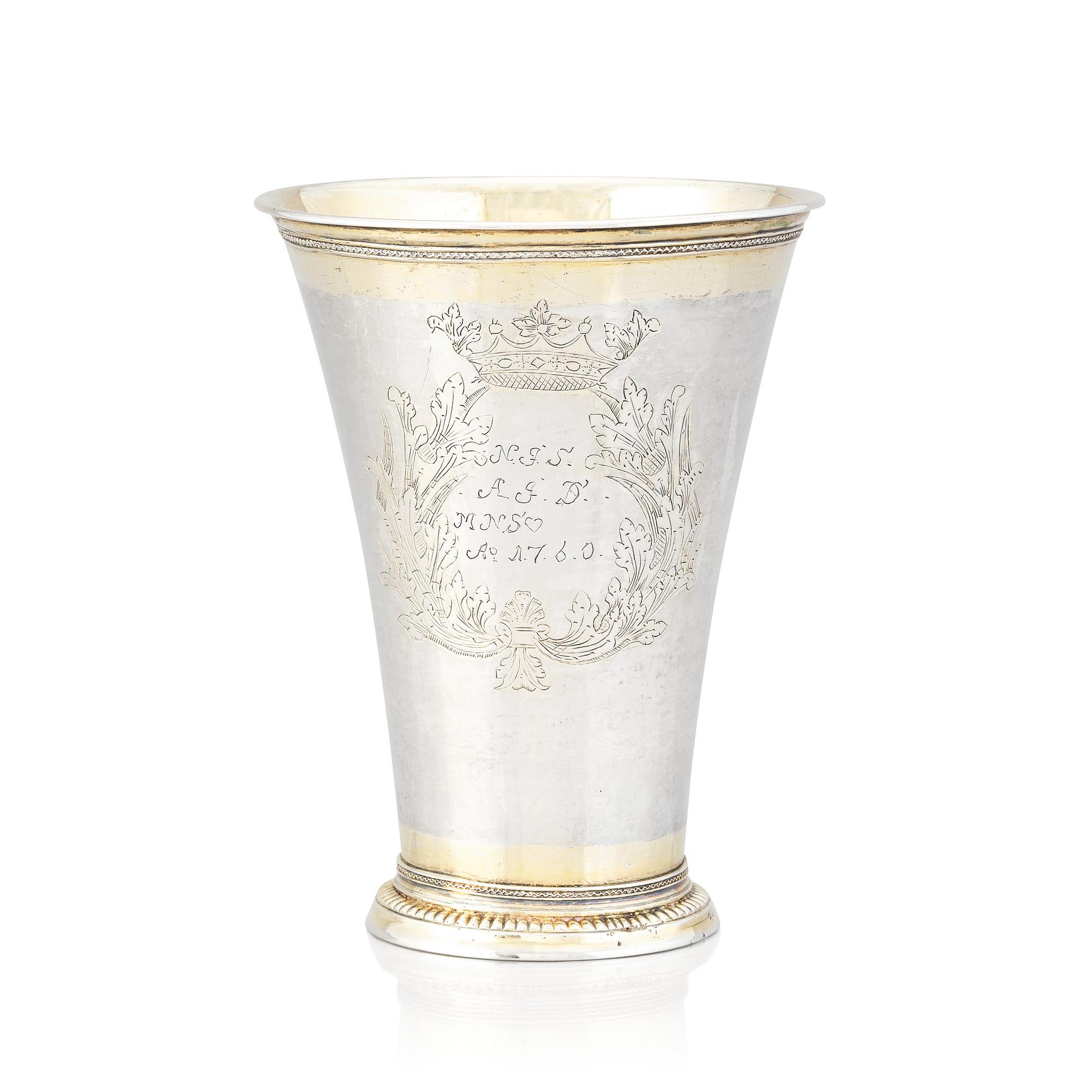 Jöns Silfverberg, bägare, silver, Ystad 1761.