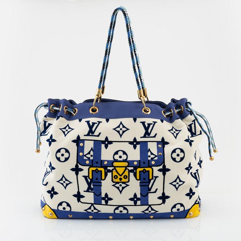 Louis Vuitton, a Cotton monogram 'Eponge cabas blue', limited edition 2005.