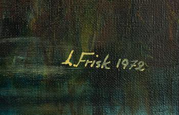 Lennart Frisk, olja på duk, signerad.