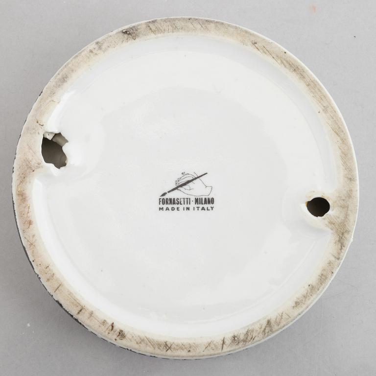 Piero Fornasetti, two ashtray, Milan, Italy.