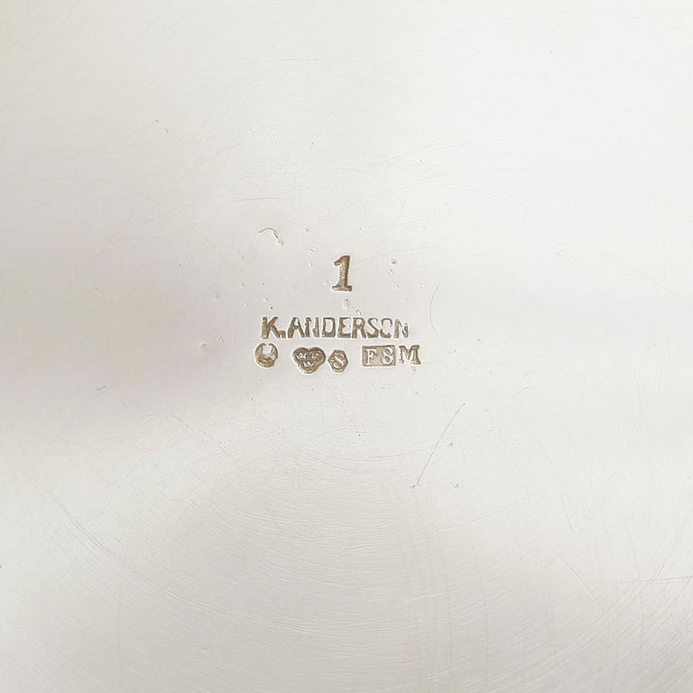 BÄGARE, silver, K Andersson, Stockholm, 1932. Vikt ca 342g.