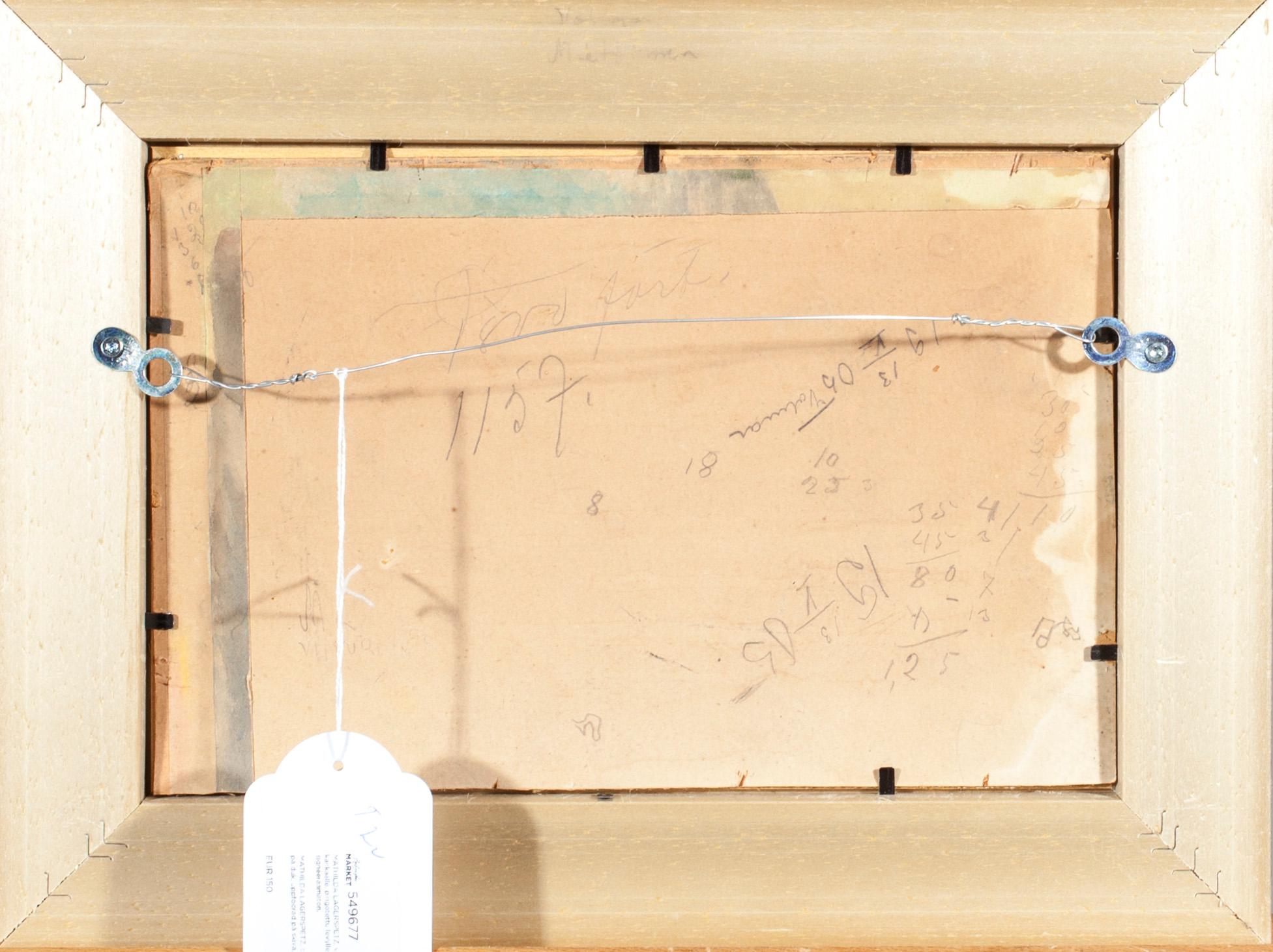 MATHILDA LAGERSPETZ, tillskriven, olja på duk, uppfodrad på skiva, osignerad.