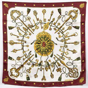 Hermès, scarf, "Les Clés".