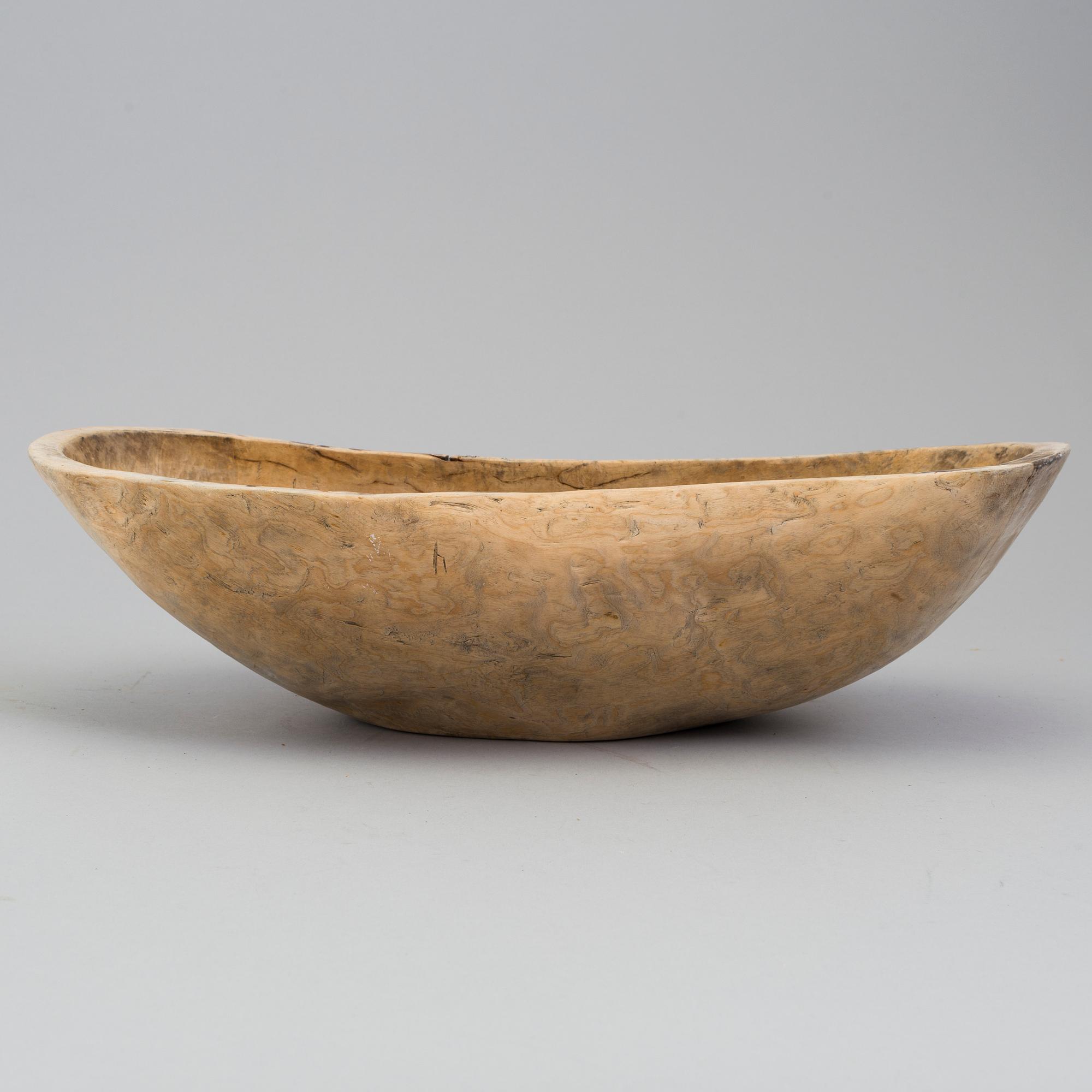 a swedish wooden bowl, 19th century.