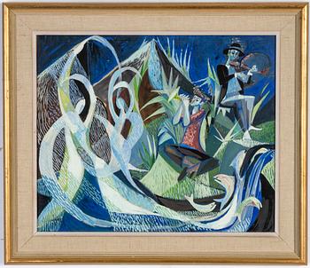 Carl-Harry Stålhane, gouache, signed and dated -51.