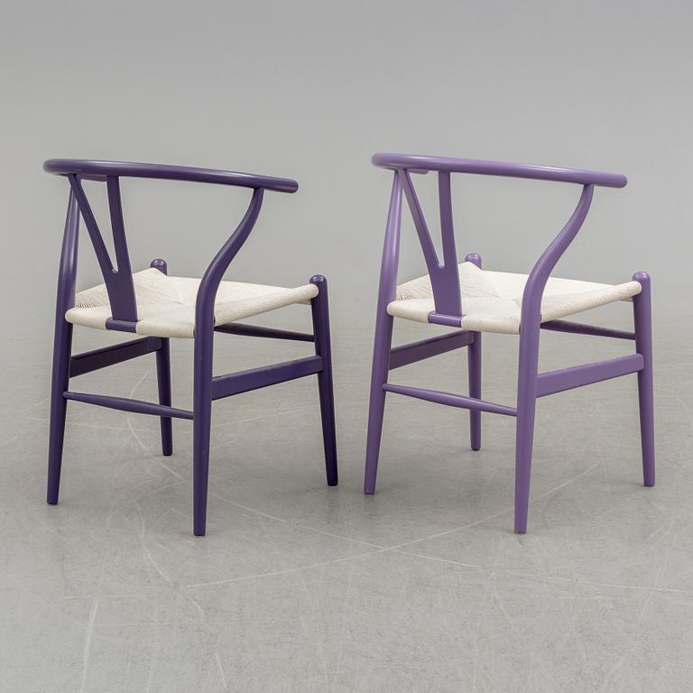 HANS J WEGNER, a pair of 'Y' chairrs from Carl Hansen & Søn, Denmark, 21st Century.