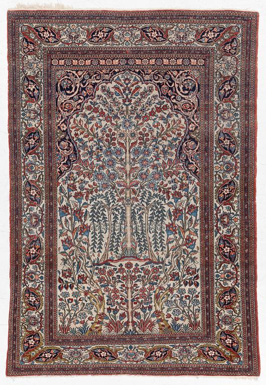 Carpet, oriental "garden carpet", approx. 185 x 128 cm.