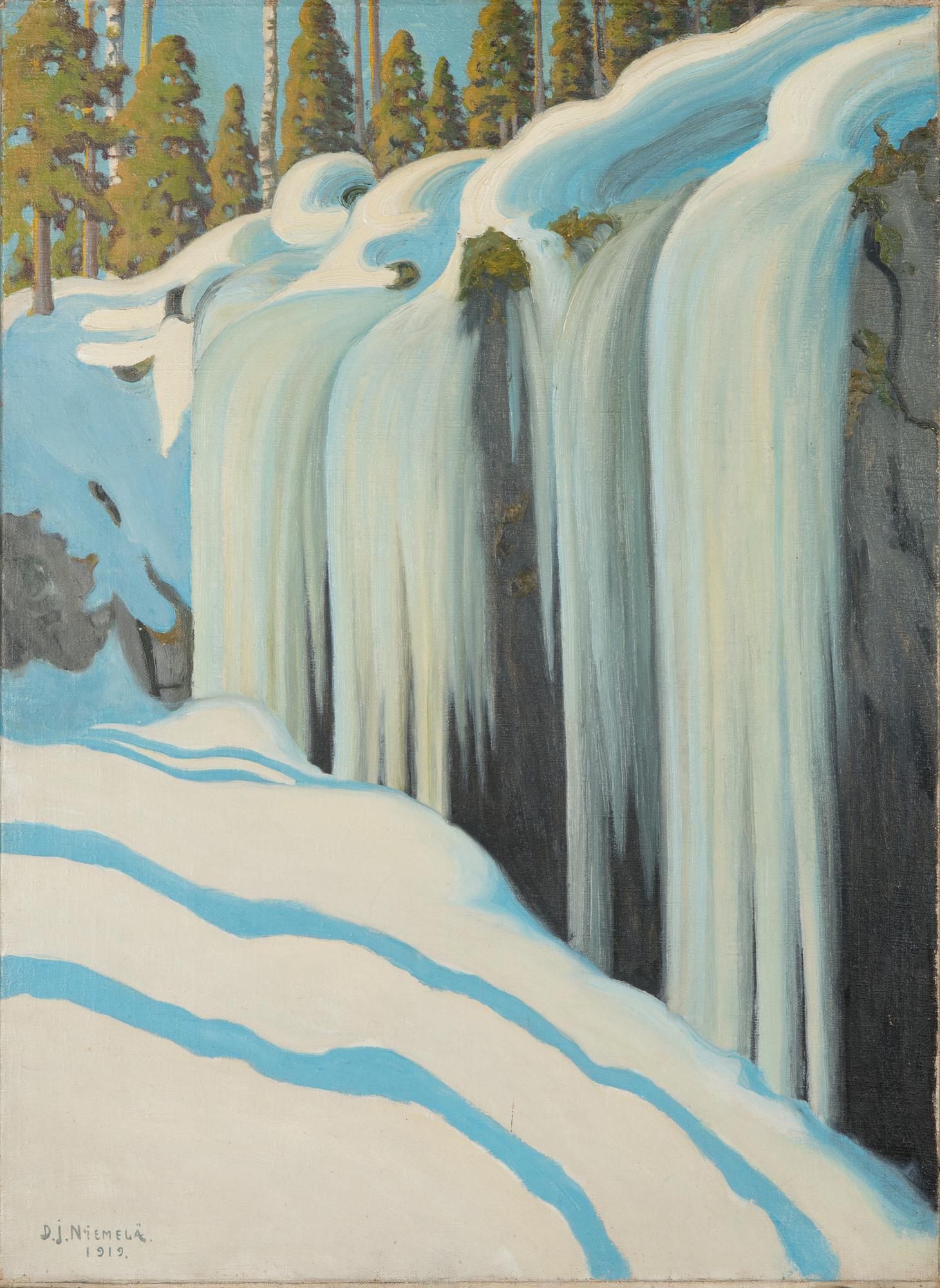 David Johannes Niemelä, olja på duk, signerad och daterad 1919.