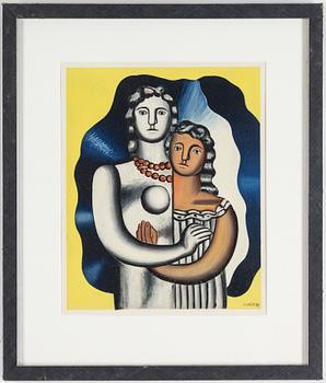 FERNAND LÉGER, efter, färglitografi, signerad i trycket och daterad -29, ur Derrière le Miroir nr 79-80-81, 1955.
