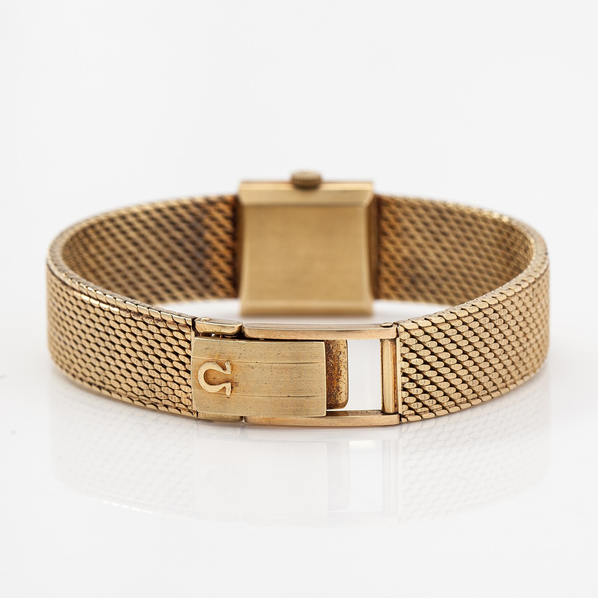 Omega, wristwatch, 17 x 17 mm.