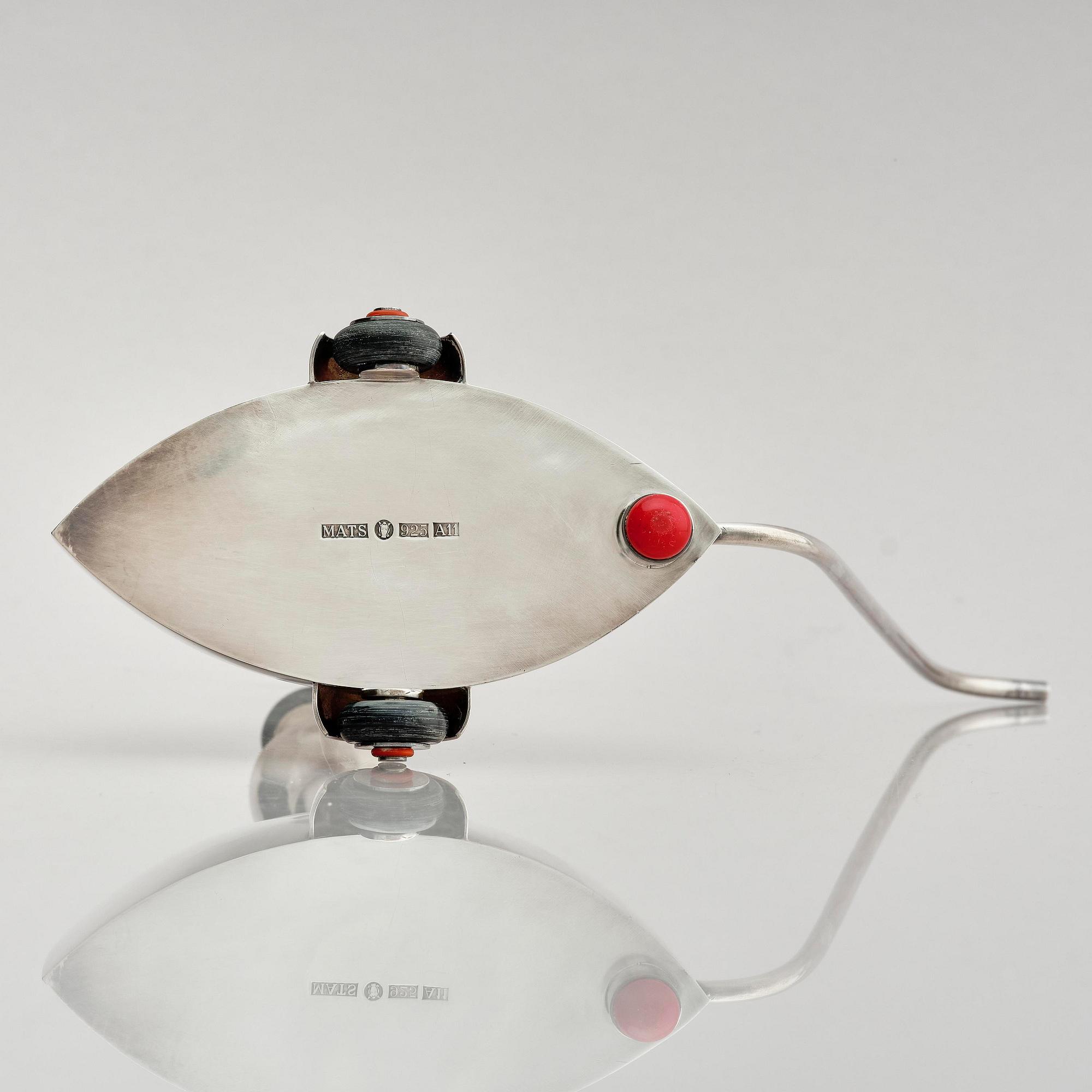 Mats Eskils, kanna "DropStop", sterlingsilver, Stockholm, 1999.