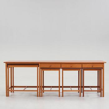 John Kandell, a mahogany sideboard, five pieces, executed by cabinetmaker David Sjölinder, Stockholm circa 1949.