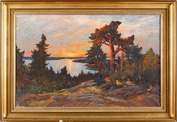 FRANS GARD, olja på duk, signerad.