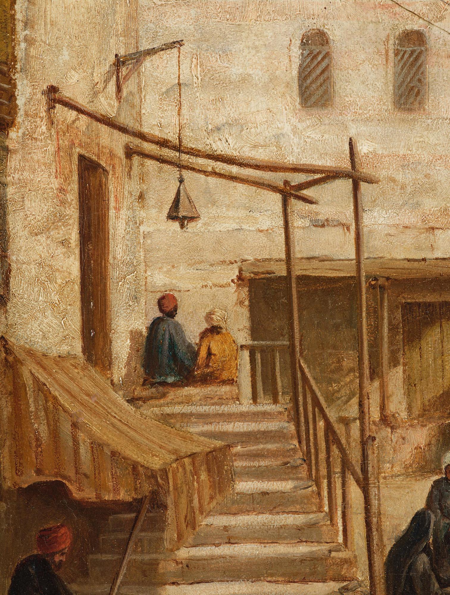 John Varley Jr., "The Market Place, Girgeh, Upper Egypt".