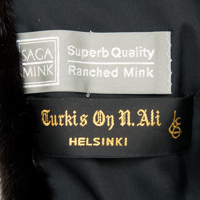 A SAGA MINK FUR COAT.