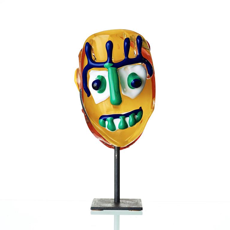 Bengt Lindström, skulptur, "Janus", Berengo, Murano, Italien, 1980-tal.