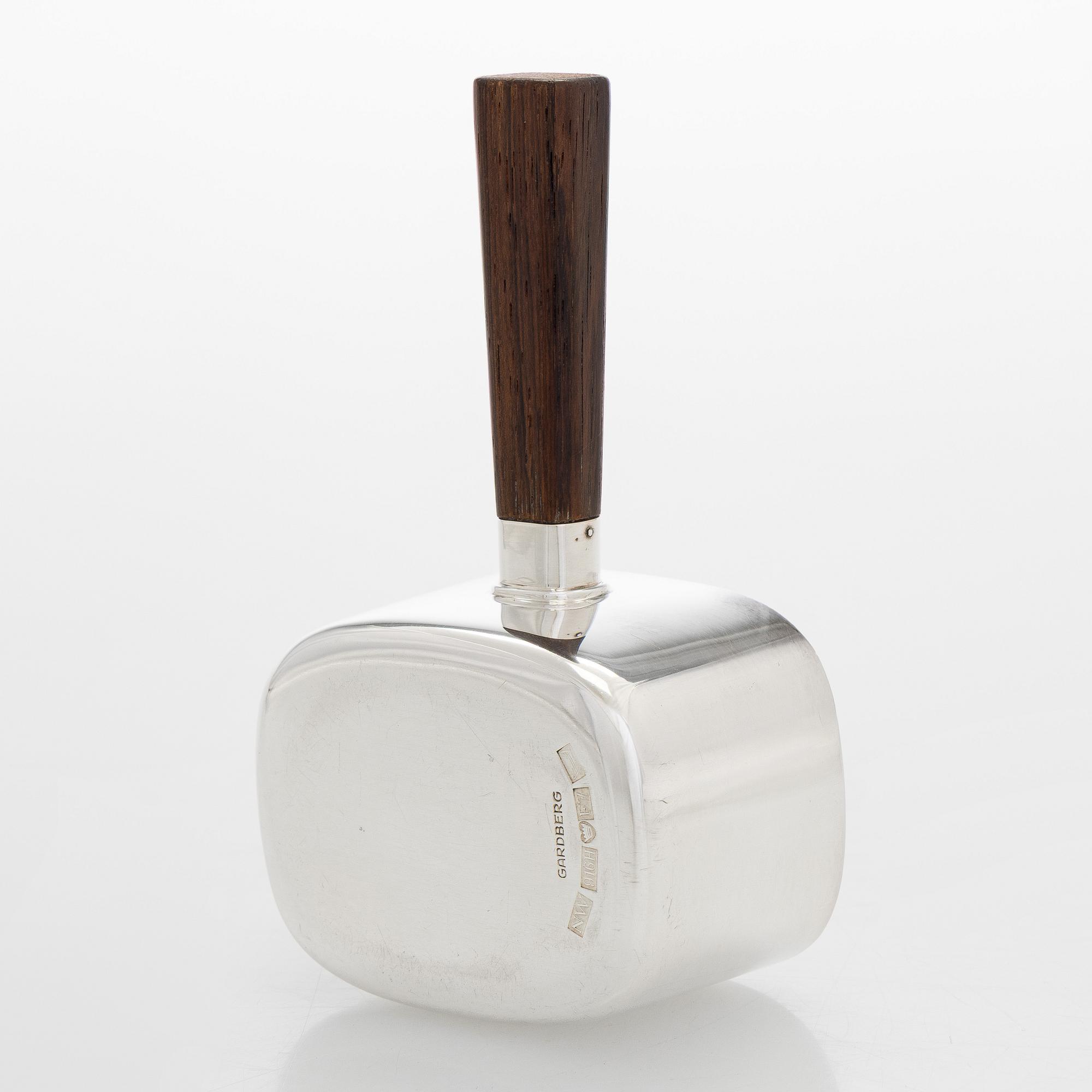 Bertel Gardberg, A silver and rosewood sauce jug, Eino Westerback, Helsinki, 1959.