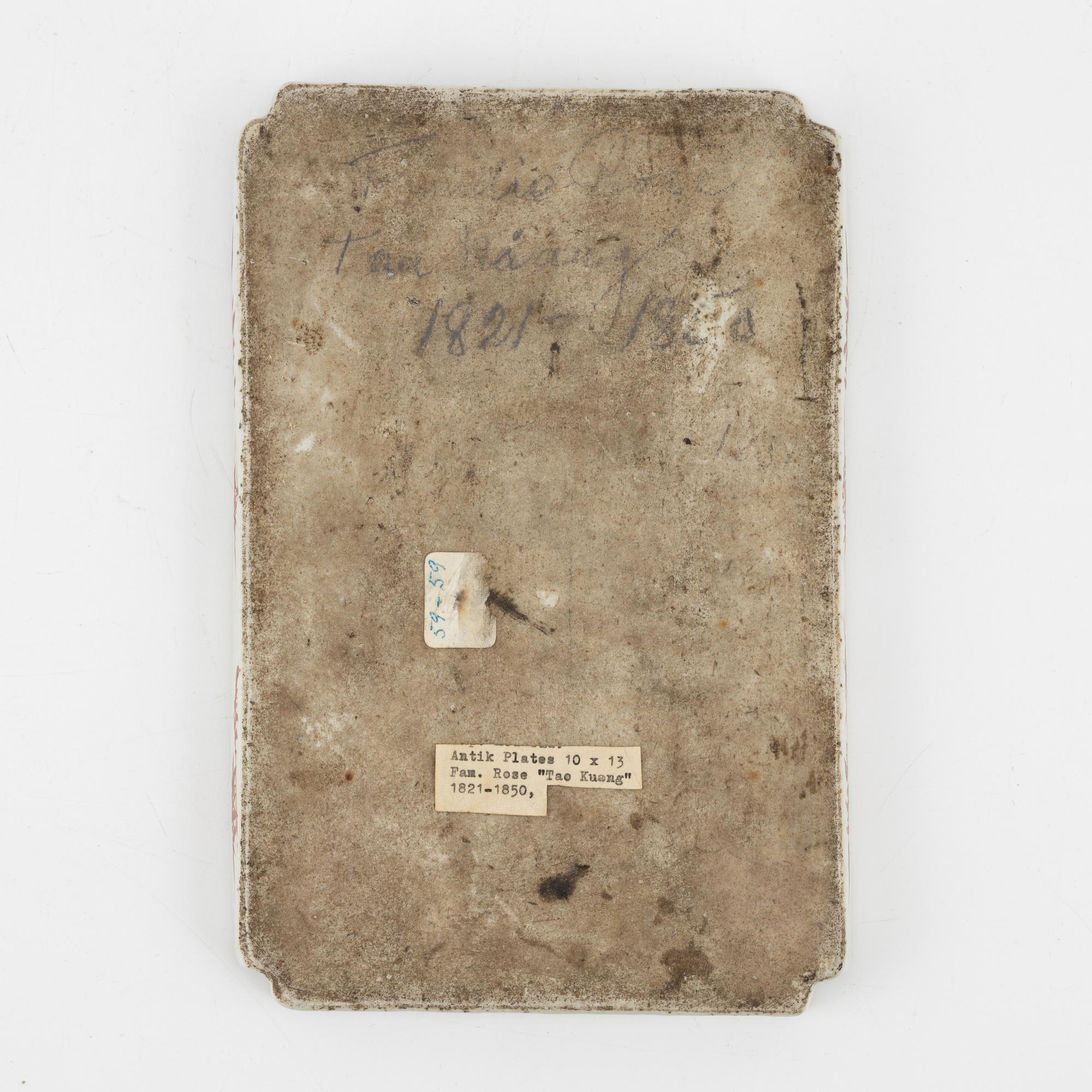 Skrivställ, mandarinporslin, Kina, Qingdynasti, 1800-tal.