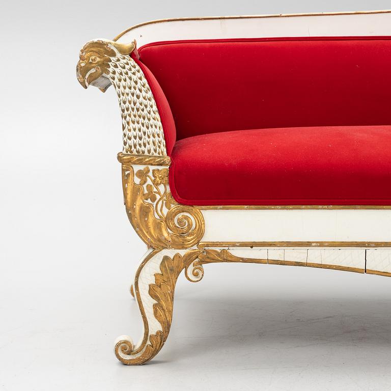 Soffa, Senempire, 1800-talets mitt.