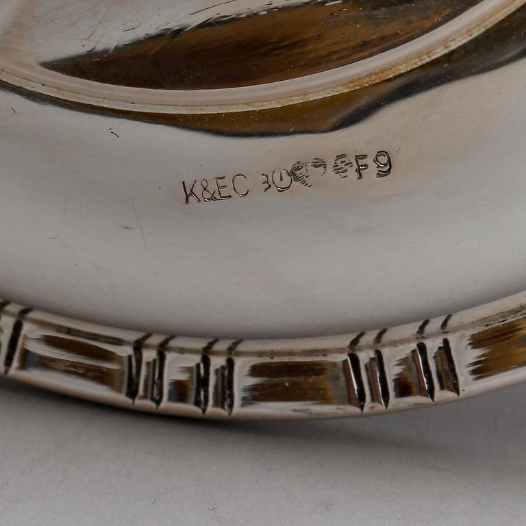 LJUSSTAKAR, silver, 3 st, Ceson Göteborg, 1951 och 1956.
