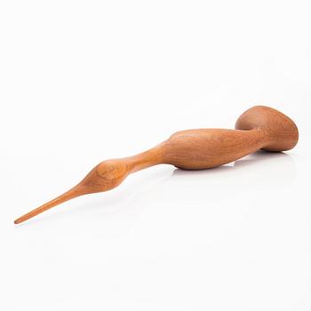 Sakari Pykälä, wooden sculpture, signed.