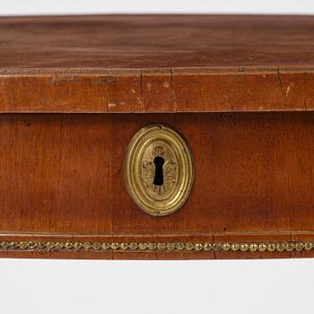 A late Gustavian mahogany table attributed to J. M. Beurling (master 1777-1803).