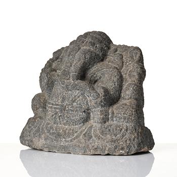 A stone carving of Ganesha, India, 20th century.