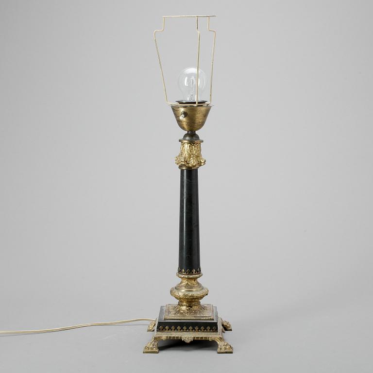 BORDSLAMPA, empirestil, 1900-talet.