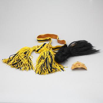 PARTI MILITARIA, 7 delar, Sverige 1800-tal.