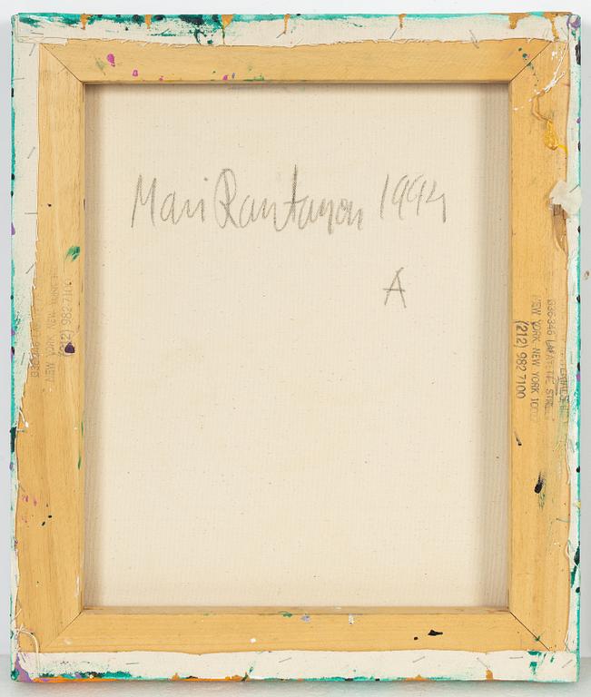 Mari Rantanen, triptych, signed and dated 1994 verso.
