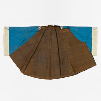 A female silk robe/over coat for winter, Qing dynasty, 19th century.