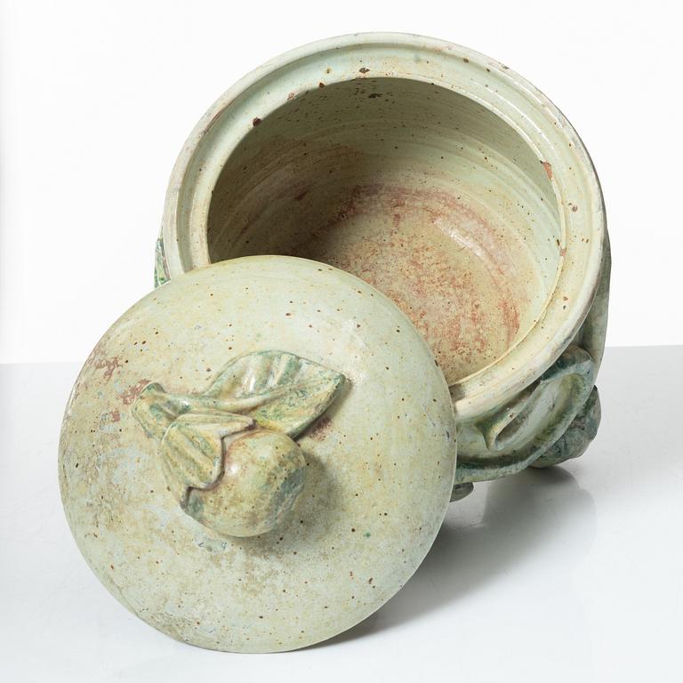 Allan Ebeling, a glazed ceramic tureen with cover, Torshälla 1938.