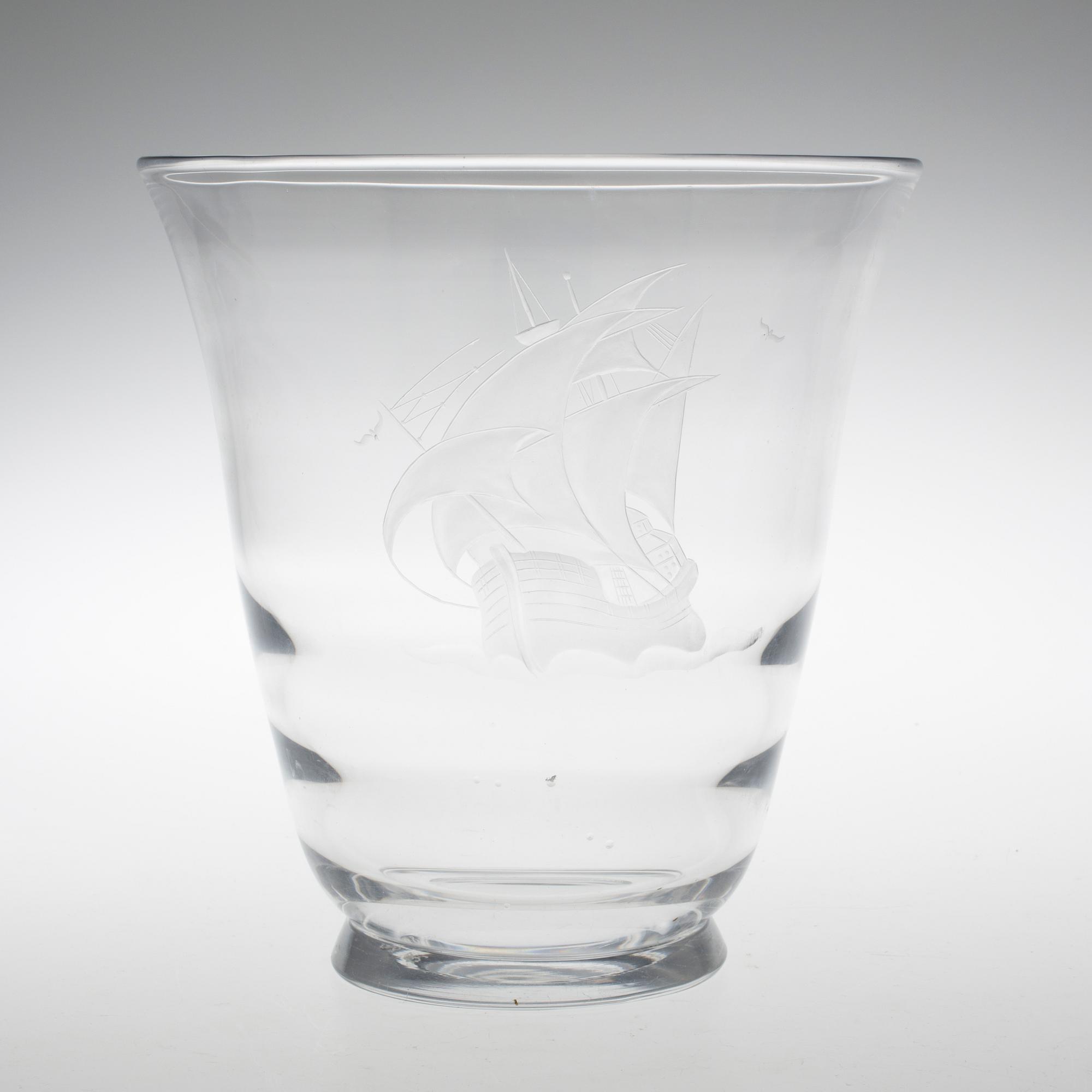 VAS, glas, Vicke Lindstrand, Orrefors.