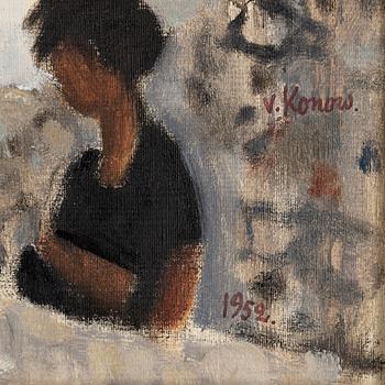 Jurgen von Konow, oil on canvas, signed and dated 1952.