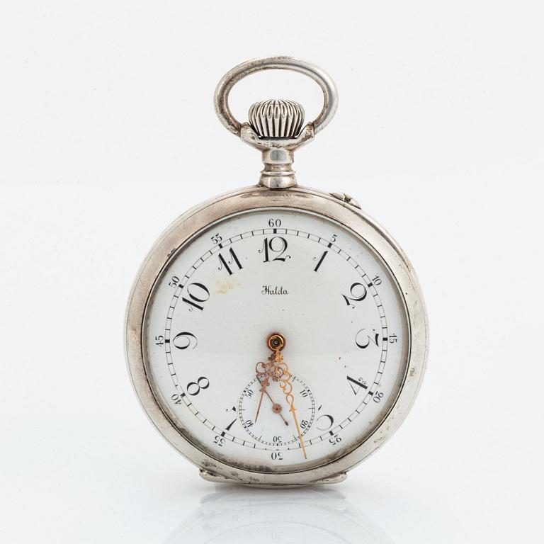 Halda, pocket watch, 50 mm.