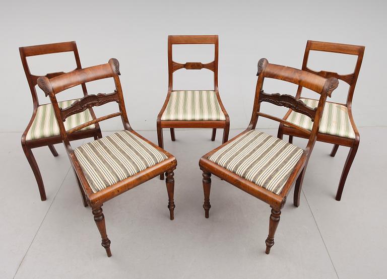 STOLAR, 5 st (3+2), senempire, 1800-talets mitt.