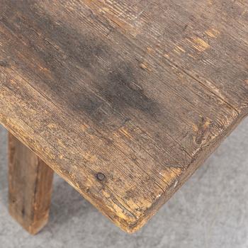 A pine table, 19th Century.