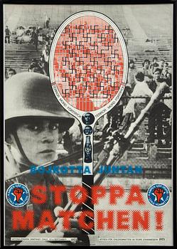 Sture Johannesson, "Stop the Match". Poster for the Chile Committee.