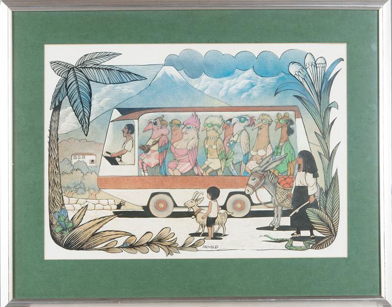 Hans Arnold, Turistbuss.