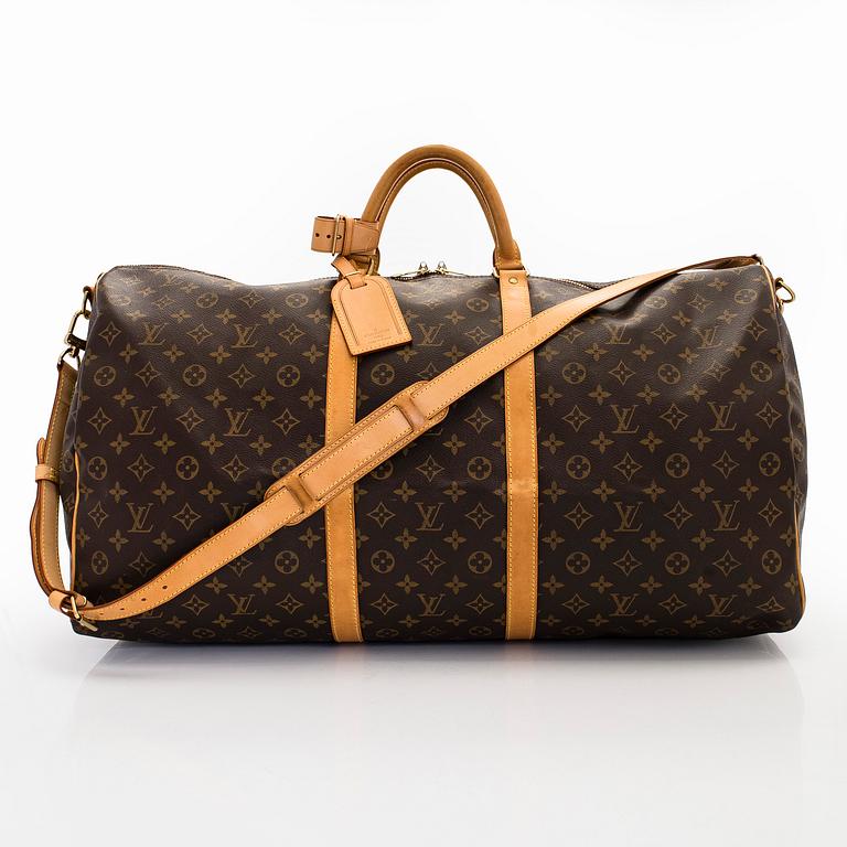 Louis Vuitton, a Monogram Canvas 'Keepall 60 Bandoulière' weekend bag.