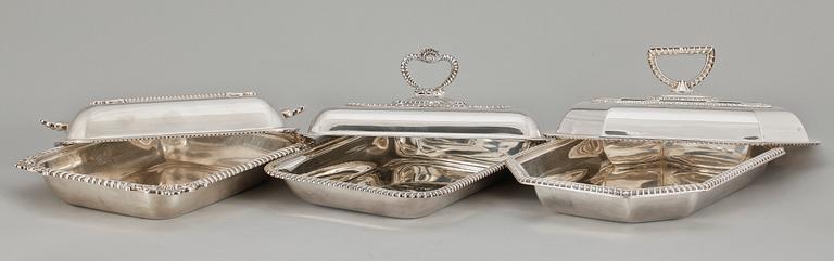 DUBBELKAROTTER, 3 st. Pläter, Cavalier, England 1900-tal.