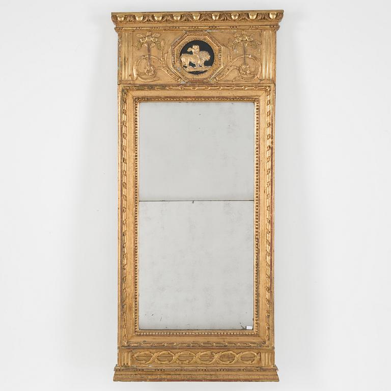 A late gustavian mirror by Eric Wahlberg, Stockholm.