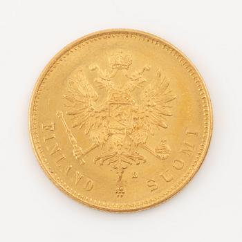 Guldmynt, Finland under Ryssland, 20 Markkaa, 1904.