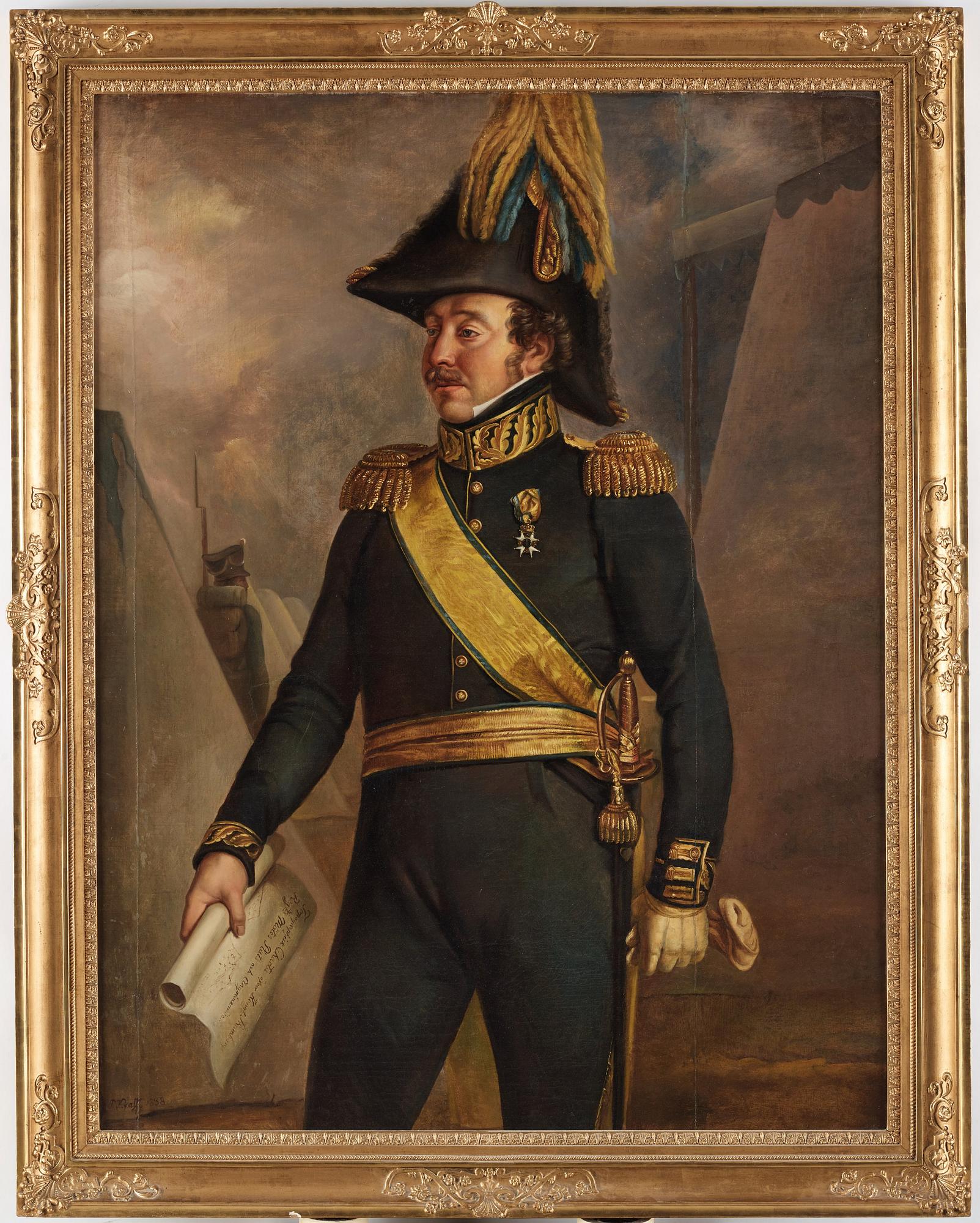 Per Krafft d.y., Portrait depicting Baron ”Christer Carlsson Posse of Säby” (1776 - 1836).